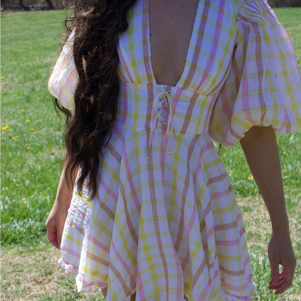 Rue Puff Sleeve Dress For Love and Lemons